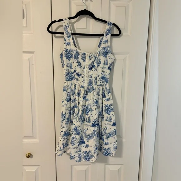 7 For All Mankind Marine Life Toile Dress NEVER WORN - Picture 7 of 14